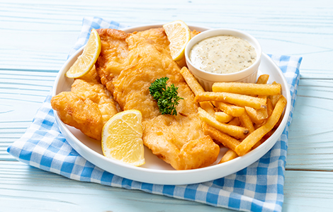 Crispy Haddock & Chips